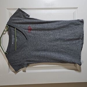 Redshirt Ohio State Buckeyes Short Sleeve T-shirt Gray V-Neck Top Size XL